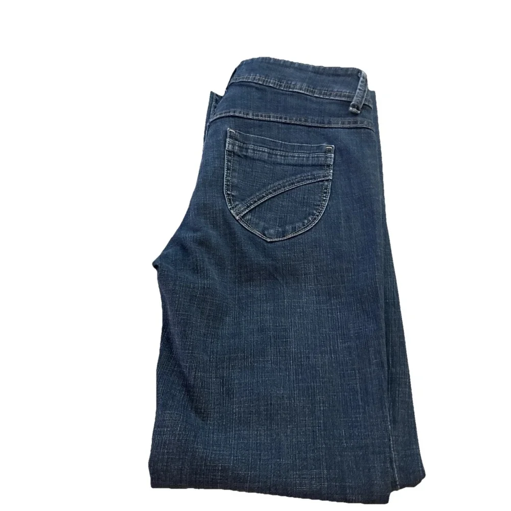 Lee Denim Blue Jeans Women's Size 6 Blue Raw Hem Straight‎ Inseam 29